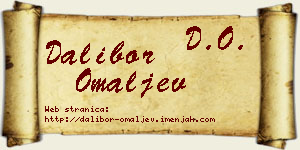 Dalibor Omaljev vizit kartica